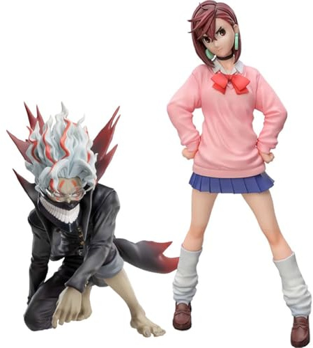 DEXSHUN 2pcs Anime Figuren Ayase Momo/Okarun Figur Anime Figur Modell Cartoon Statue PVC Modell Dekoration Sammlerstück Geschenk