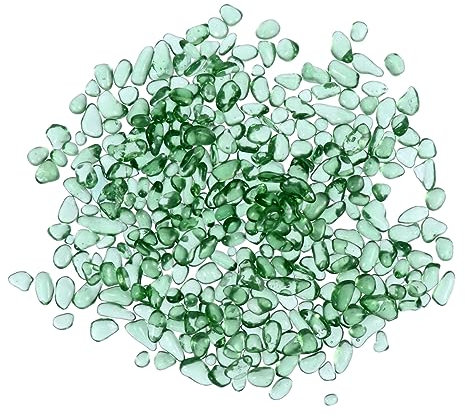 ibasenice Piedras De Decorativas para Acuario De Guijarros De Vidrio para Decoración De Peceras Piedras De Vidrio para Peceras