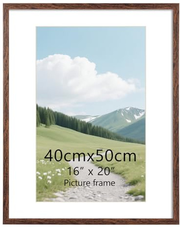 EYMPEU Bilderrahmen 40x50 cm, 1 Stück Posterrahmen für die Wand, geeignet für Büros und Wohnungen, Kaffee