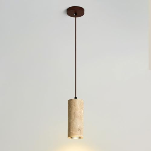 Luz de Colgante de Piedra Natural lámpara Colgante de Madera nórdica Luces de Techo suspendidas Island Lighting para la Cocina Lámparas de Noche G9