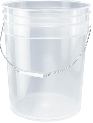 BenBow Eimer 20L Transparent – robuster Vielzweckeimer für Garten, Angeln, Camping und Haushalt