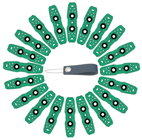 40pcs Slingshot Accessory Steel Ball Clay Ammunition Bag with Non Slip and Ammunition Positioning Hole Design Suitable for DIY Flat/Tube Replacement Bands