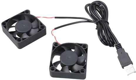 jebyltd Ventilador De Refrigeración 5015 Alimentado por USB 5V 50x50x15mm 5164RPM 12.6CFM para Impresoras PC Sistemas 93cm Ventilador Refrigeración Ordenador Alimentado por USB