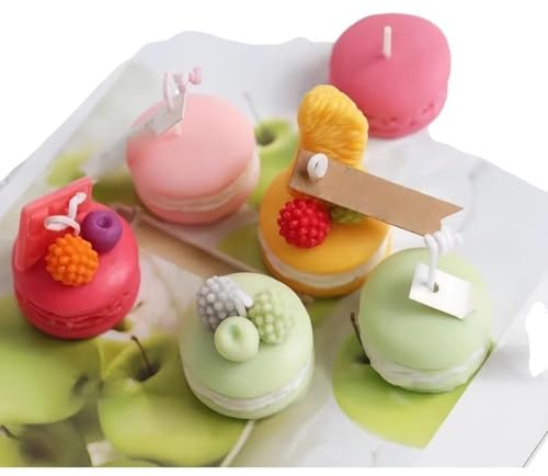 Diy Creative Macaron Dessert Aromatherapy Candle Silicone Molds Scented Gypsum Crafts Decoration Mould PDNNTT01130