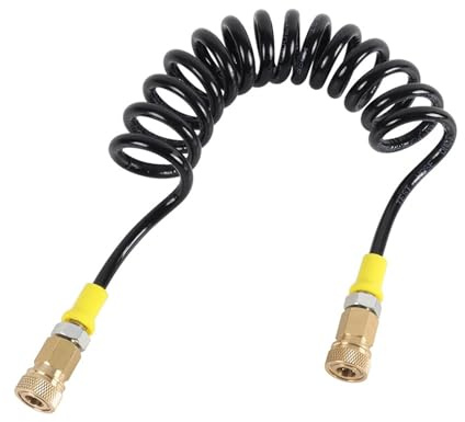 YIGZYCN Tubo remoto in nylon ad alta pressione Doppio tubo a molla femmina a collegamento rapido Pneumatica Pompe di riempimento dell'aria Tubo remoto Tubo a spirale lunga