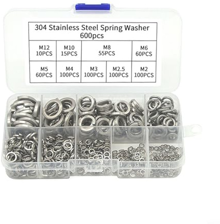 600 rondelle elastiche in acciaio inox grado 304 per bulloni viti M2 M5 M6 M8 M10 in ingegneria automobilistica e marina