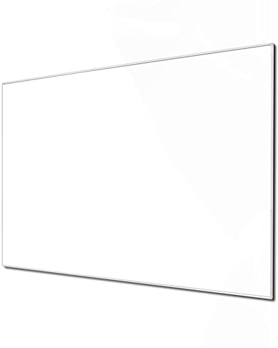 banjado Glas Magnettafel (75 x 50cm) - Magnetwand Glas - Magnetpinnwand als Memoboard - Pinnwand Magnettafel Küche, Büro, Kinderzimmer - weiß
