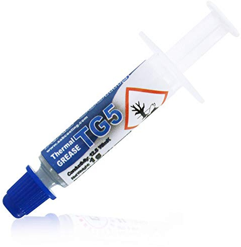 AABCOOLING Thermal Grease 5-1g - Hochleistungs 12,5W/mK Wärmeleitpaste mit Silber - Hoher Wärmeleitfähigkeit für Alle CPU-PC Kühler-Lüfter Prozessor, Wasserkühlung, Paste, Wärmeleitpad 12.5 W/mK