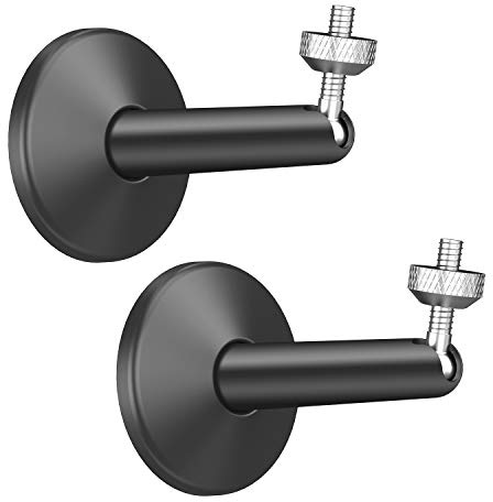Soporte Arlo, Montaje de Metal Antioxidante para Cámara Arlo, Soporte de Pared para Arlo Pro, Arlo Pro 2, Ring, Eufy, Wyze, Sensor, Vive/Valve Index Estación Base(2 Piezas Negro)