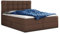 Boxspringbett Best mit 2 Bettkästen, Doppelbett mit Bonell-Matratze und Topper, Polsterbett, Bett, Bettgestell, Stilvoll, Schlafzimmer (Braun (Inari 24), 180 x 200 cm)
