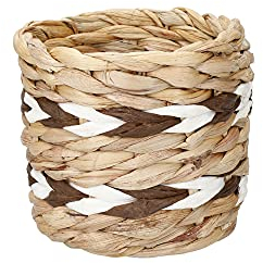 KitchenCraft Vaso per Piante da Interno in Giacinto d'Acqua con Design a Righe, 11.5x11.5x11 cm