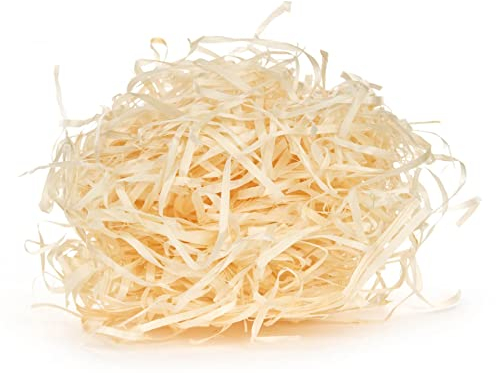 Rudolphs Schatzkiste Décoration de Pâques Herbe de Pâques Naturelle, sachet de 25 g 25 g de laine de bois naturelle pour Pâques – Décoration des monts Métallifères