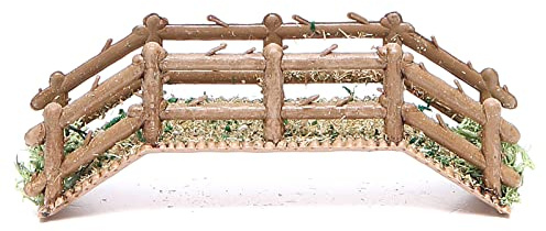 Holyart Brücke aus Kunststoff, Krippenzubehör, 12x4x3 cm