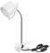 Aigostar Lampara Pinza Retro LED para Cama/Escritorio - Flexo Lectura sin Bombilla, Compatible E27 (240V Máx), Cable 153 cm, Blanco