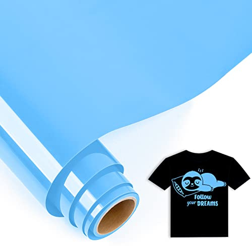 IModeur 5 Ft Plotterfolie Textil See blau – 30,5 x 152,5 cm Flexfolie Plotter Textil blau für Silhouette Cameo, Kleidung, Mützen, Hosen, andere Stoffe