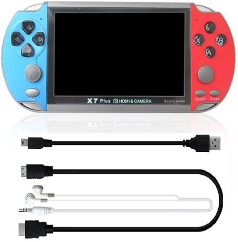 Gxcdizx Reproductor portátil de videojuegos, de 5.1 pulgadas, 8 GB, 128 bits, 10000 juegos integrados