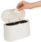 Poubelle de Table avec Couvercle à Bouton-Poussoir,Poubelle de table avec couvercle, mini poubelle de table pour cuisine, Petite Poubelle Design pour Salle de Bain Bureau 22 * 11 * 13cm