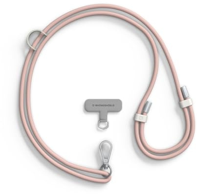 RHINOSHIELD Cordon de téléphone en TPU durable Imperméable, boucle supplémentaire pour accrocher des accessoires - cordon résistant et ajustable (Adaptateur pour lanière de téléphone inclus)