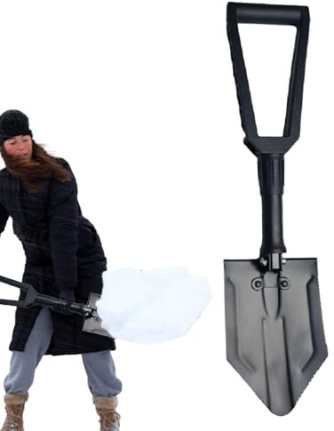 Pelle à neige pliable, Pelle à neige d'hiver | Outil Portable Ergonomique Pelle à Neige | Pelle à neige avec sac de rangement pour allée, jardins, parking, cour, aire de jeux Novent