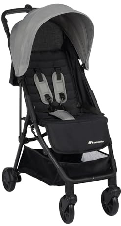 Bebeconfort Teeny 3D, Buggy, Ultrakompakt zusammenklappbarer Kinderwagen inkl. passender Tragetasche, ideal für die Reise oder die Stadt, nutzbar ab ca. 6 Monate bis ca. 4 Jahre, Tinted Grey