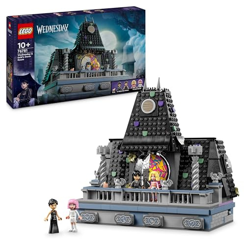 LEGO Wednesday: Wednesdays und Enids Zimmer im Studentenwohnheim, Nevermore Academy zum Sammeln und Umgestalten, Sammlerstück mit 4 Spielfiguren, Spielzeug für Mädchen, Jungen und Fans 76781