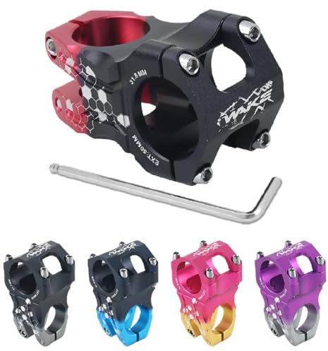 BESNIN MTB Vorbau 31,8 Fahrrad Vorbau 0 Grad 35mm 50mm Kurzer Lenkervorbau aus CNC-Aluminiumlegierung für Mountainbike, Rennrad, BMX, E-Bike