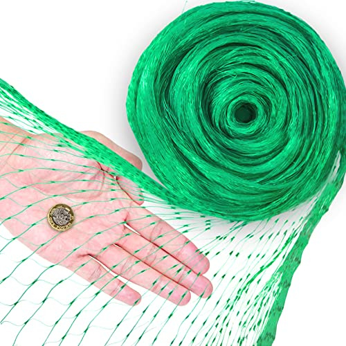 4mx15m Grass Seed Netting Reusable Green Garden Netting Lawn Netting for Pea, Strawberry, Pond, Vegetables and Trees Protection and Pest Control