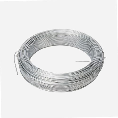 WERKA PRO Verzinkter Draht Ø2mm 100 m | Vielseitig, langlebig, für Garten und Heimwerker, Zaun, Länge 100 m, zur Verstärkung und Sicherung
