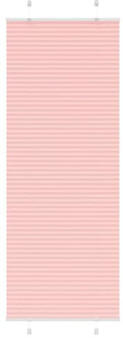 vidaXL Plissee Rosa 75x200 cm Stoffbreite 74,4 cm Polyester, Faltrollo, Klemmfix, Plisseerollo, Jalousie, Rollo, Plisseerollo für Fenster