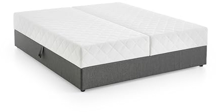 Atlantic Home Collection Stauraum- Boxbett Belina ohne Kopfteil, Anthrazit