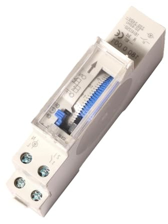 Shengbowi Timer Switch Mechanical DIN Rail 24 Hours Programmable Electrical | C220V/230V SUL16A 15Min Timing Control Street Lights Ventilation Household Home Appliances