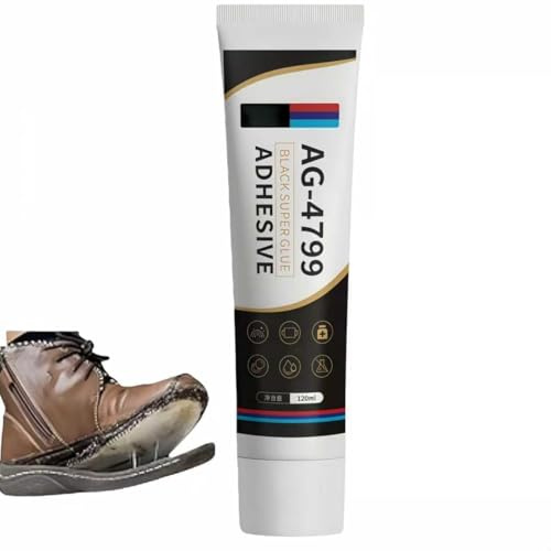 120ML Black Silicone Sealant,Shoe Sole Waterproof Repair Adhesive,High Temperature Rubber Glue for Tyres & Windscreen Sealant for Car, Waterproof Rubber Cement for Every Tyre,Gasket Seala/nt,Anti-Slip