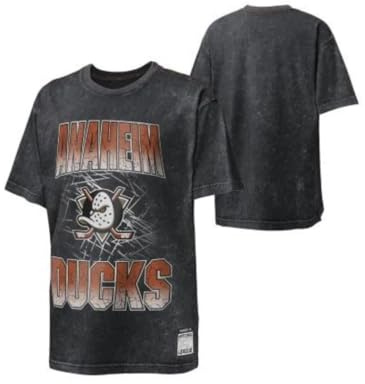 Outerstuff Time to Shine NHL T-shirt pour enfant Équipes de hockey sur glace, Gris foncé, Anaheim Dcks., 8 ans
