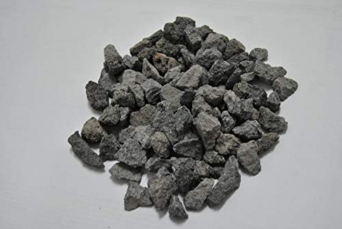 ICEA PREMISCELATI - 25 kg Ghiaia Grossa di Pietra LAVICA DELL'ETNA ASSORTITA da 4 MM A 32 MM Ideale per Barbeque A Gas - ARREDO Giardino - RIEMPIMENTO VASI - Decorativo - Colore Grigio