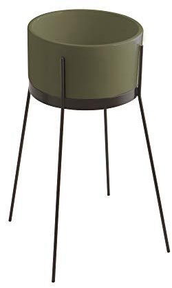 Lavabo con struttura da appoggio o freestanding Ibrido Tondo Edera Opaco (freestanding)