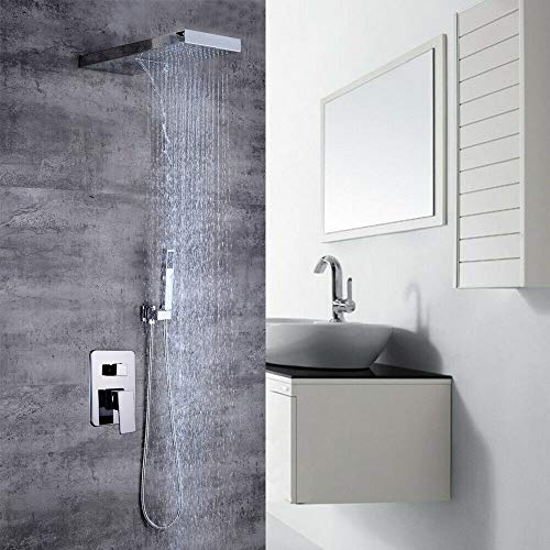 Duschsystem Unterputzarmatur Duschset mit Regendusche Deckenbrause Handdusche Brausegarnitur