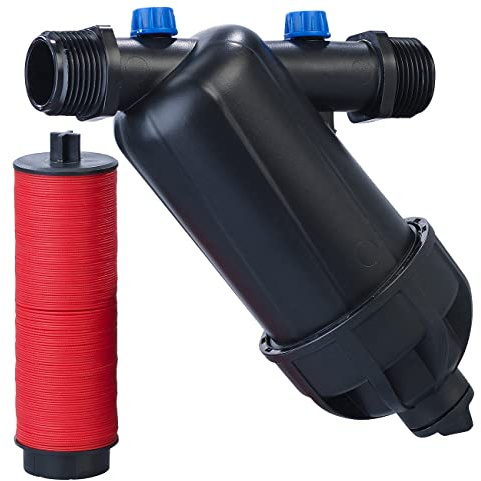 Royal Gardineer Gartenwasserfilter: Scheibenfilter und Gehäuse mit 1-Außengewinde, max. Durchfluss 6 m³/h (Sandfilter, Wasserfilter Brunnen, Blume)