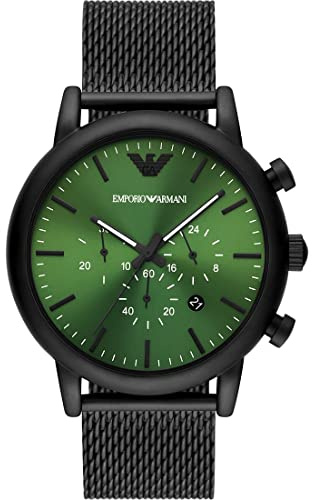 Emporio Armani Herren Quarz-Chronograph Uhr mit Armband AR11470