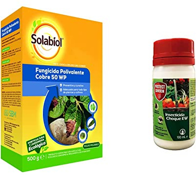 Fungicida Polivalente de acción preventiva y curativa a base de cobre + Decis Protech - Insecticida polivalente concentrado para ornamentales, frutales y horticolas, pulgones y orugas