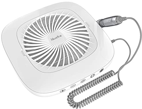 MelodySusie 2 en 1 Ponceuse à Ongles avec Collecteur de Poussière de Ongles, XC320J Aspirateur à Manucure et Lime à Ongles Électrique Professionnelle 30000 RPM pour Ongles en Gel Acrylique