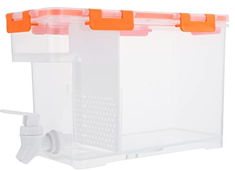 KICHOUSE Großer Getränkespender Mit Hahn Für Kühlschrank Bpa-freier Wasserbehälter Mit Deckel Tropffreier Saftspender Für Kühle Getränke Zuhause Und Partygebrauch