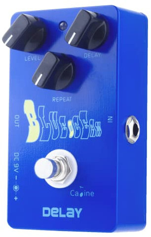 Caline CP-19 Pedal de retardo analógico con efectos de retardo vintage, pedal de guitarra eléctrica, True Bypass