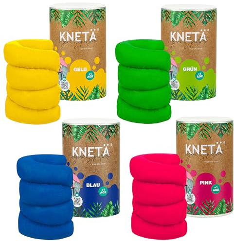 KNETÄ KNET Set I SPARBUNDLE I XXL Papierdose (1.000g) - Vegane Spielknete für Kinder ab 1 Jahr I Made in Germany (Bundle M (1) I Knete Kindergarten
