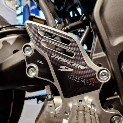 Resin Bike Motorbike 3D Stickers Compatible with Yamaha Tracer 9 GT+ 2021-2026. Motorcycle Heel Guard Protection From Bumps And Scratches. Pair Of Stickers 3D Resin Gadget Moto