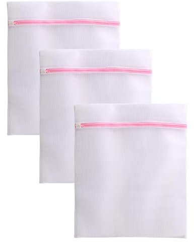 Yosugar Wäschenetz,3er wäschenetz für waschmaschine,mit Wabenstruktur für Schützt Empfindliche Wäsche, Haltbar Wäschebeutel für Blusen,BH,Reise-Organizer für wäsche (3 Stück 40 * 50cm)
