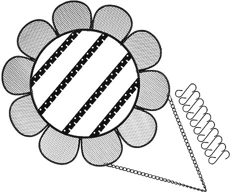 LABRIMP Hängender Schmuckorganizer Sonnenblumenform Vielseitiger Ohrringhalter Für Wand Und Türmontage Design Zur Aufbewahrung Von Ohrringen Und Für Zuhause Und Geschäfte