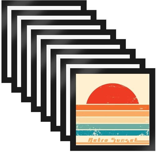 AKOLAFE 8PACK 30x30cm Picture Frame Black Diamond Painting Frame Magnetic Photo Poster Frams Magnetic Display Frames for Paintings, Photos, Notices, Certificate, Poster