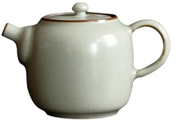 DYHWAC Tetera Manual de Horno RU, Tetera Individual, Juego de té de cerámica for el hogar, Tetera de Porcelana Azure RU, Tetera