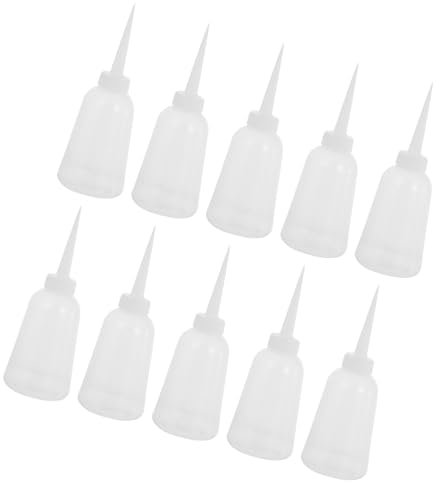 Mobestech 10stücke Ölflasche Mit Düse Aus Kunststoff Ölspenderflasche Ölquetschflasche Quetschflasche Langlebig Und Praktisch Für Öl Und Flüssigkeiten