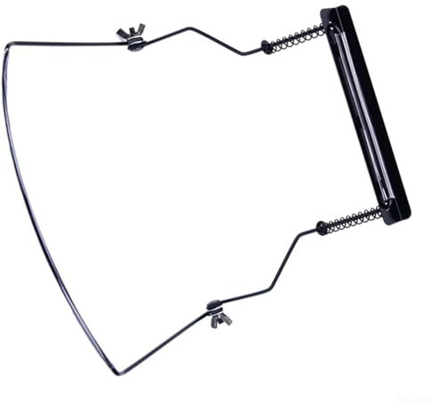 Komfortabler Mundharmonika-Halter, speziell für 10-Loch-Instrumente (schwarz)